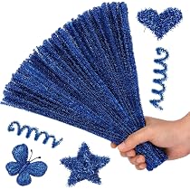 Hssugi Royal Blue Pipe Cleaners, 100PCS Pipe Cleaners Craft